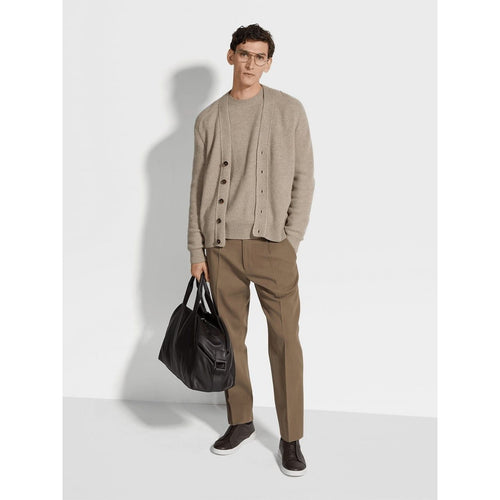 Load image into Gallery viewer, ZEGNA LIGHT TAUPE OASI CASHMERE CARDIGAN
