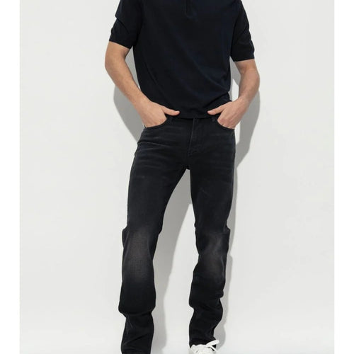 Load image into Gallery viewer, EMPORIO ARMANI ASV Lyocell blend and virgin wool zip-up polo-shirt collar jumper
