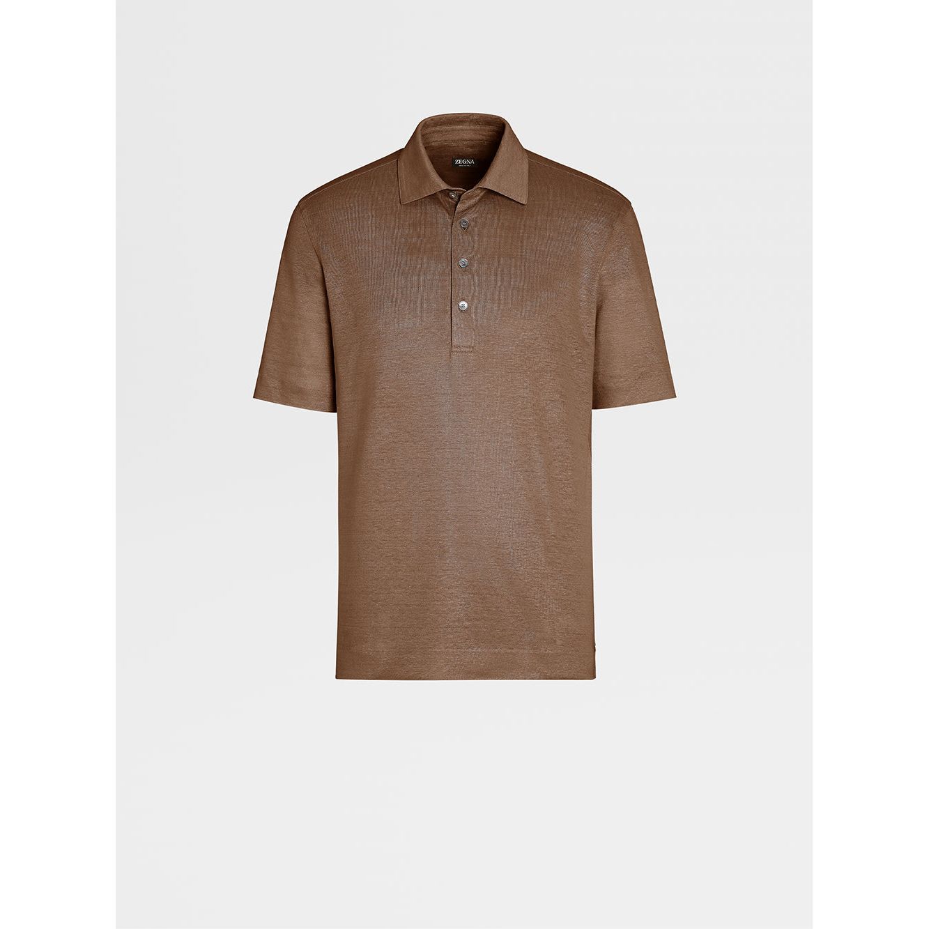 ZEGNA LINEN POLO SHIRT