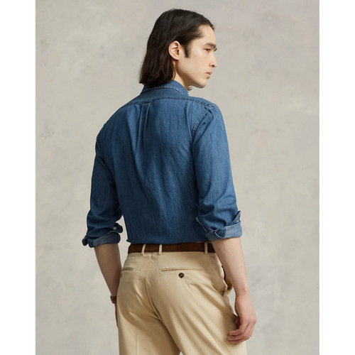 Load image into Gallery viewer, POLO RALPH LAUREN CUSTOM FIT DENIM SHIRT
