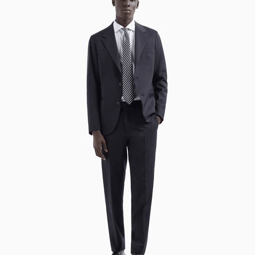 Load image into Gallery viewer, EMPORIO ARMANI Slim-fit, single-breasted suit in natural, tropical, stretch light wool
