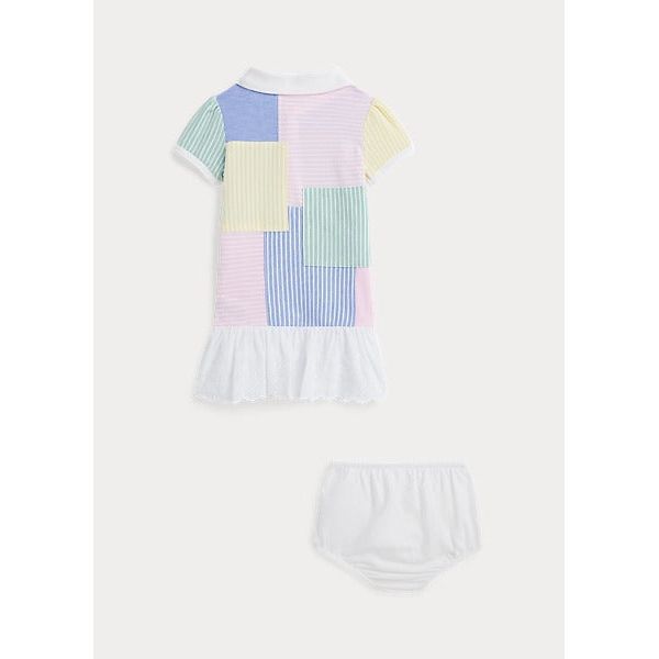 POLO RALPH LAUREN PATCHWORK MESH POLO DRESS & BLOOMER - Yooto