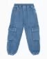 Load image into Gallery viewer, EMPORIO ARMANI Viscose-blend denim cargo jeans
