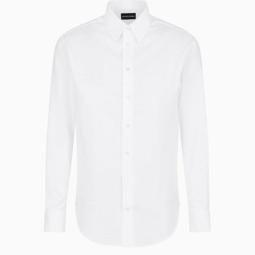 Load image into Gallery viewer, EMPORIO ARMANI grid-pattern cotton shirt
