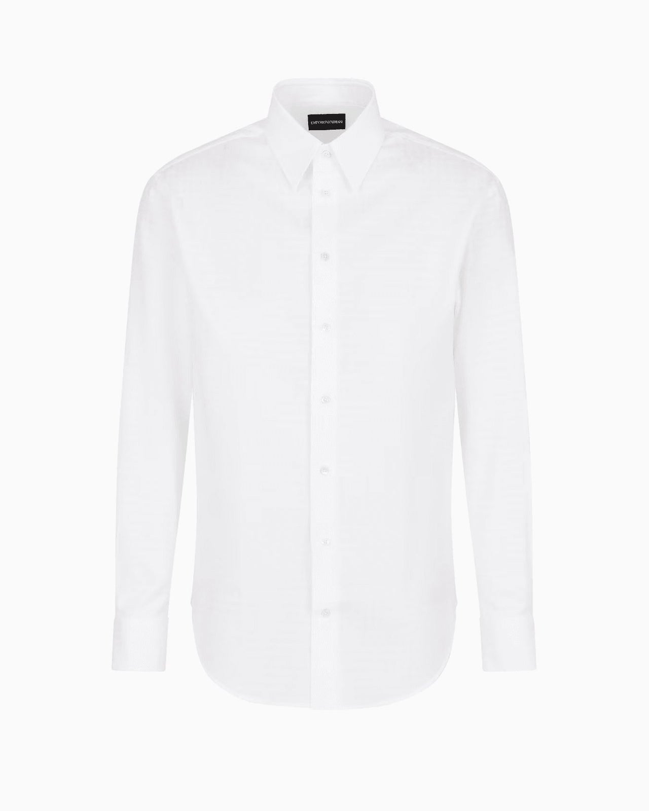 EMPORIO ARMANI grid-pattern cotton shirt