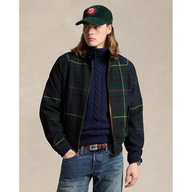 RALPH LAUREN Plaid Wool Twill Jacket