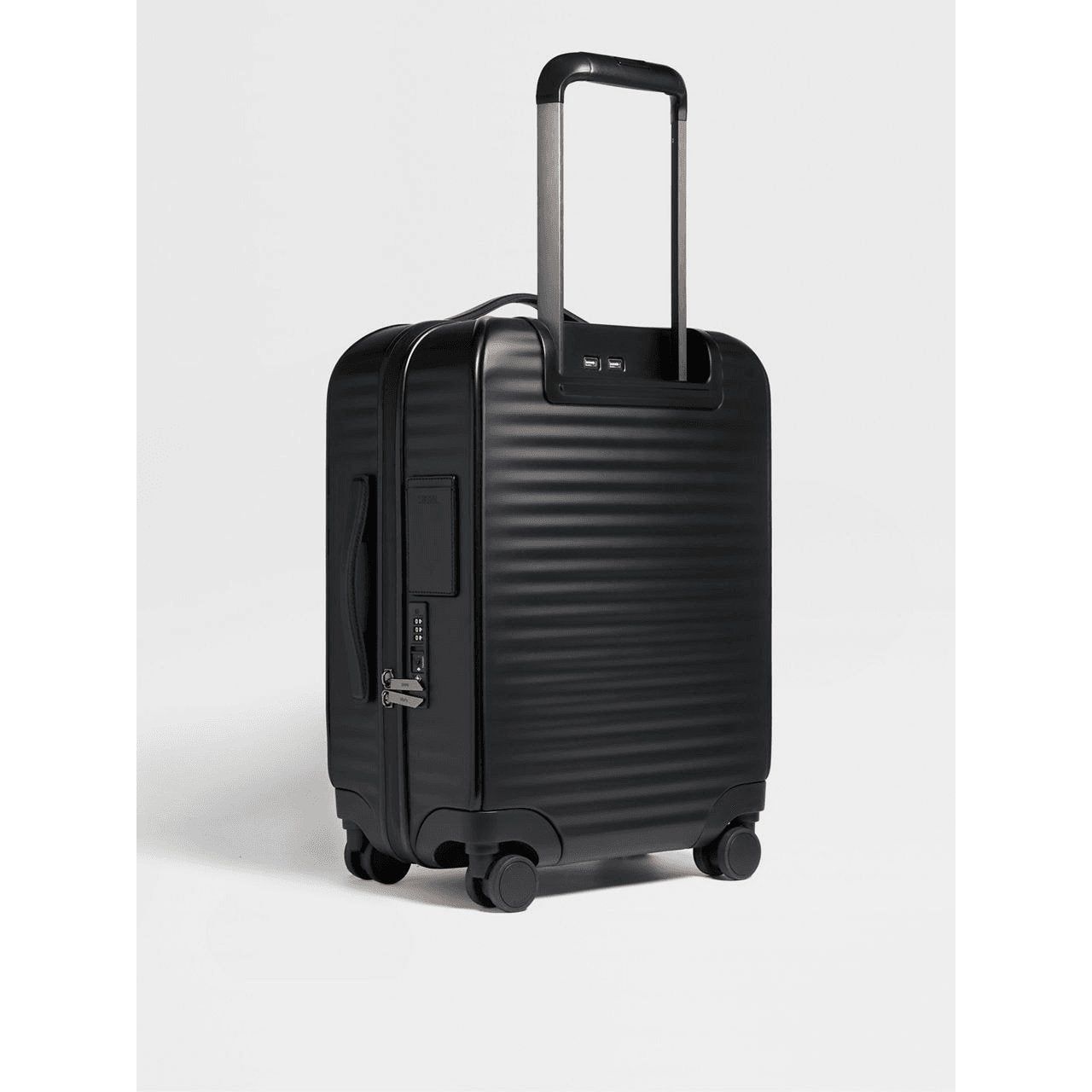 ZEGNA BLACK POLYCARBONATE TROLLEY