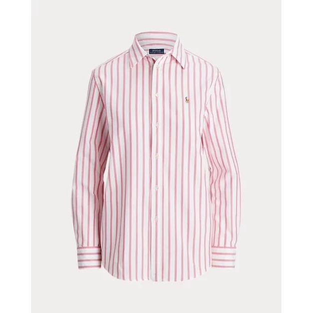 POLO RALPH LAUREN RELAXED FIT STRIPED COTTON OXFORD SHIRT - Yooto