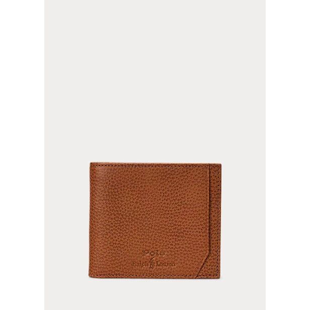 POLO RALPH LAUREN PEBBLED LEATHER BILLFOLD WALLET - Yooto