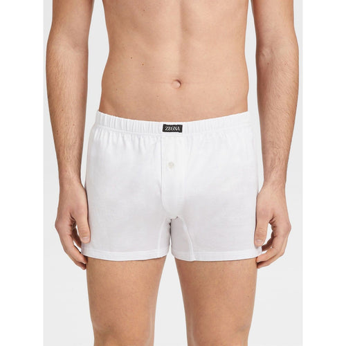 Load image into Gallery viewer, ZEGNA WHITE FILOSCOZIA COTTON BOXER
