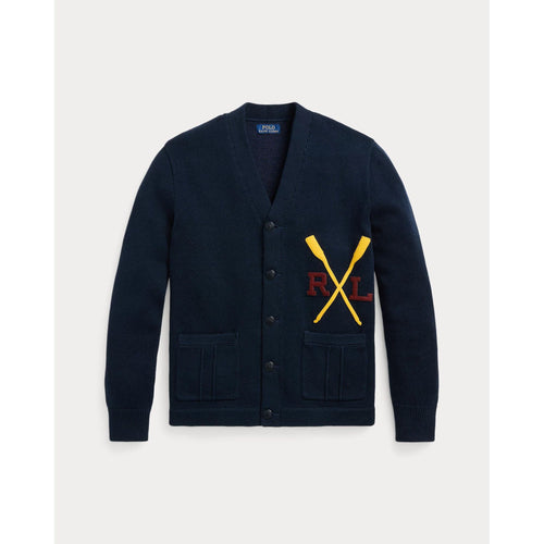 Load image into Gallery viewer, RALPH LAUREN Varsity-Inspired Cotton Cardigan
