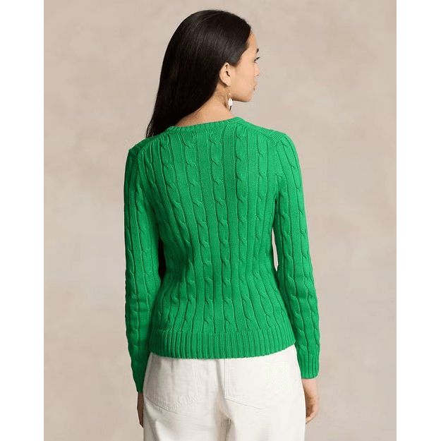 RALPH LAUREN Cable-Knit Cotton Crewneck Jumper