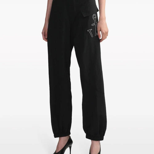 Load image into Gallery viewer, JW Anderson logo-embroidered elasticated-waist track pants
