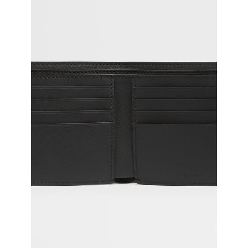 Load image into Gallery viewer, ZEGNA Black Smooth Leather Billfold 8cc Wallet
