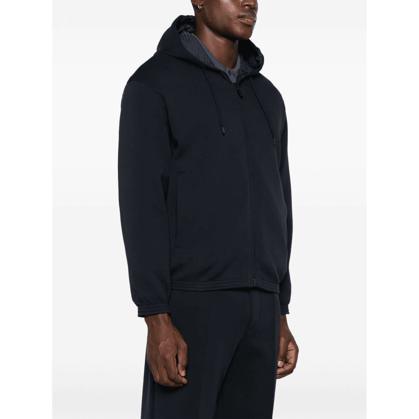 EMPORIO ARMANI reversible zip-up hoodie