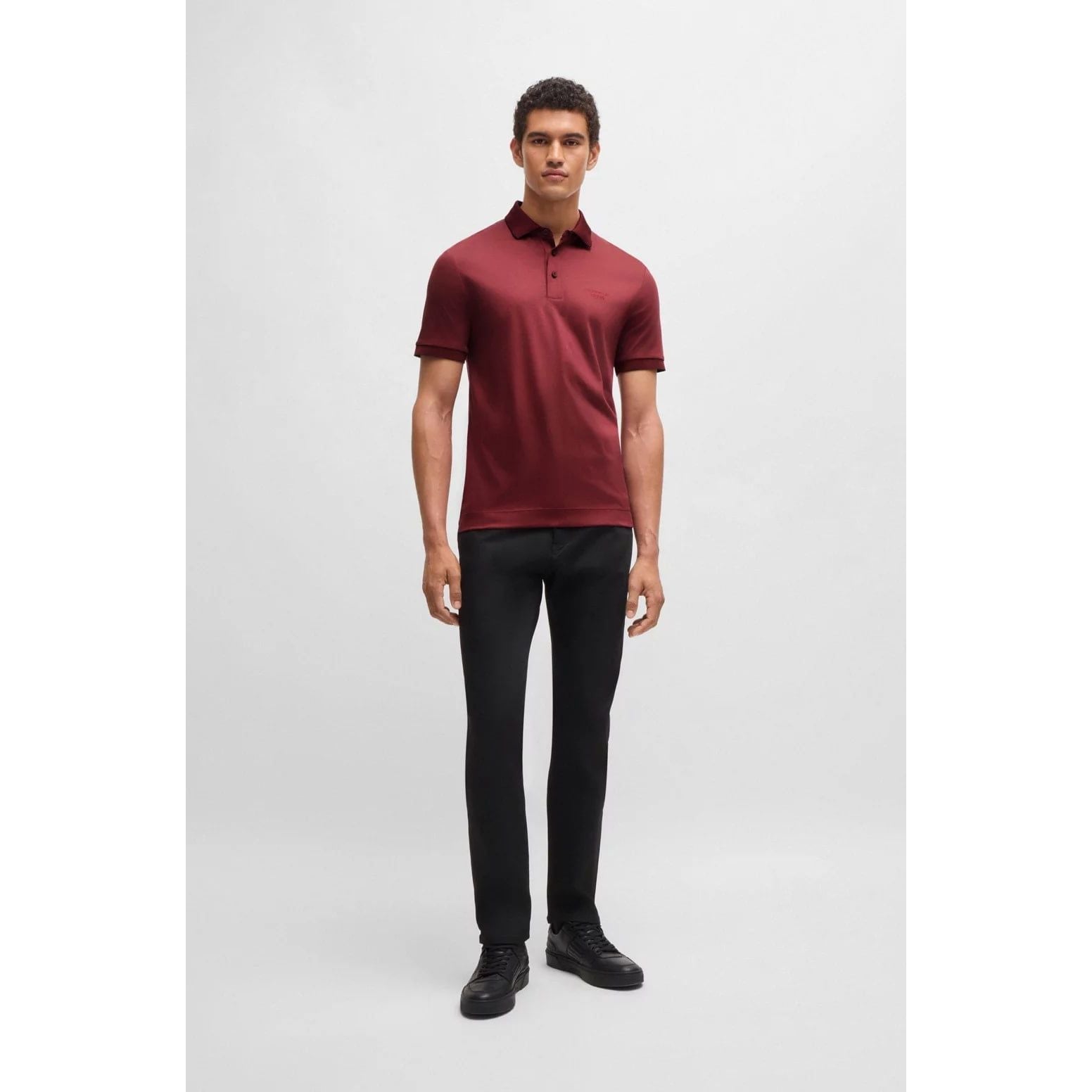 BOSS PORSCHE X BOSS REGULAR-FIT POLO SHIRT IN MERCERISED COTTON