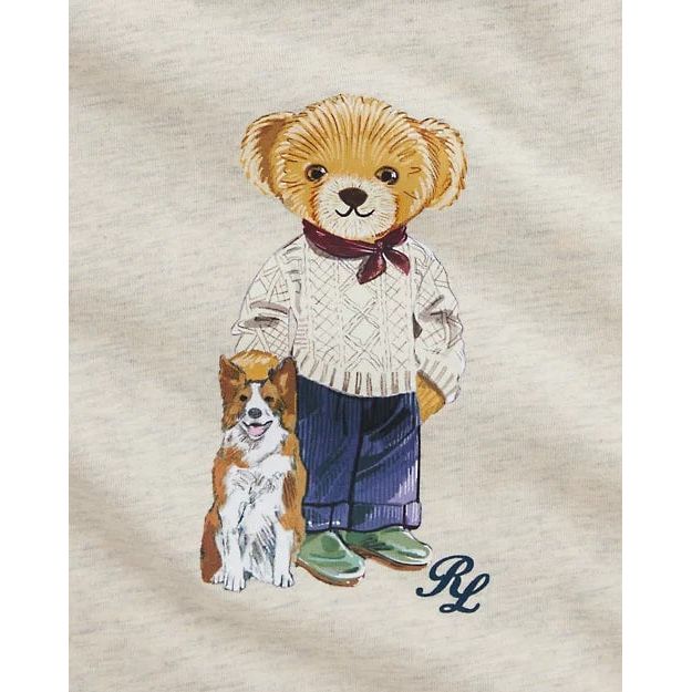 RALPH LAUREN Polo Bear Cotton Jersey Long-Sleeve Tee