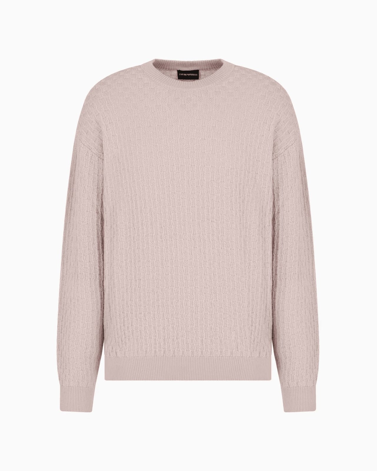 EMPORIO ARMANI Tuck-stitch virgin wool jumper