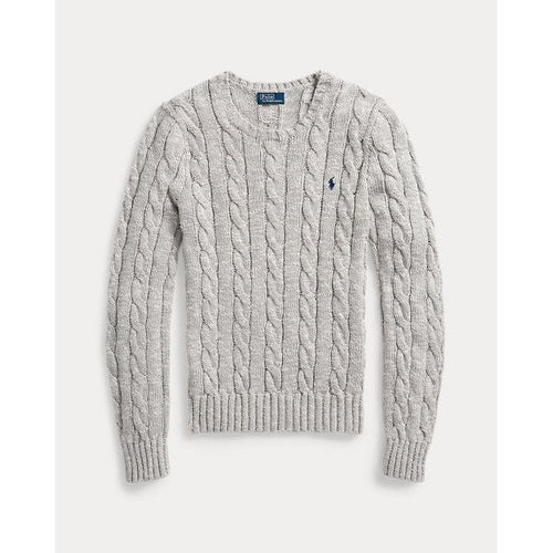 Load image into Gallery viewer, RALPH LAUREN Cable-Knit Ragg Cotton Crewneck Jumper
