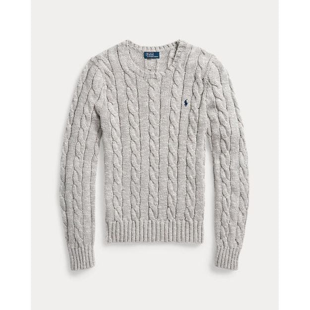 RALPH LAUREN Cable-Knit Ragg Cotton Crewneck Jumper