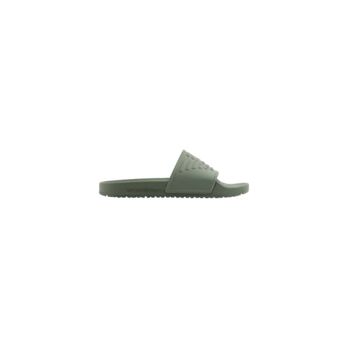 Load image into Gallery viewer, EMPORIO ARMANI PVC SLIDERS WITH OVERSIZED, EMBOSSED EAGLE
