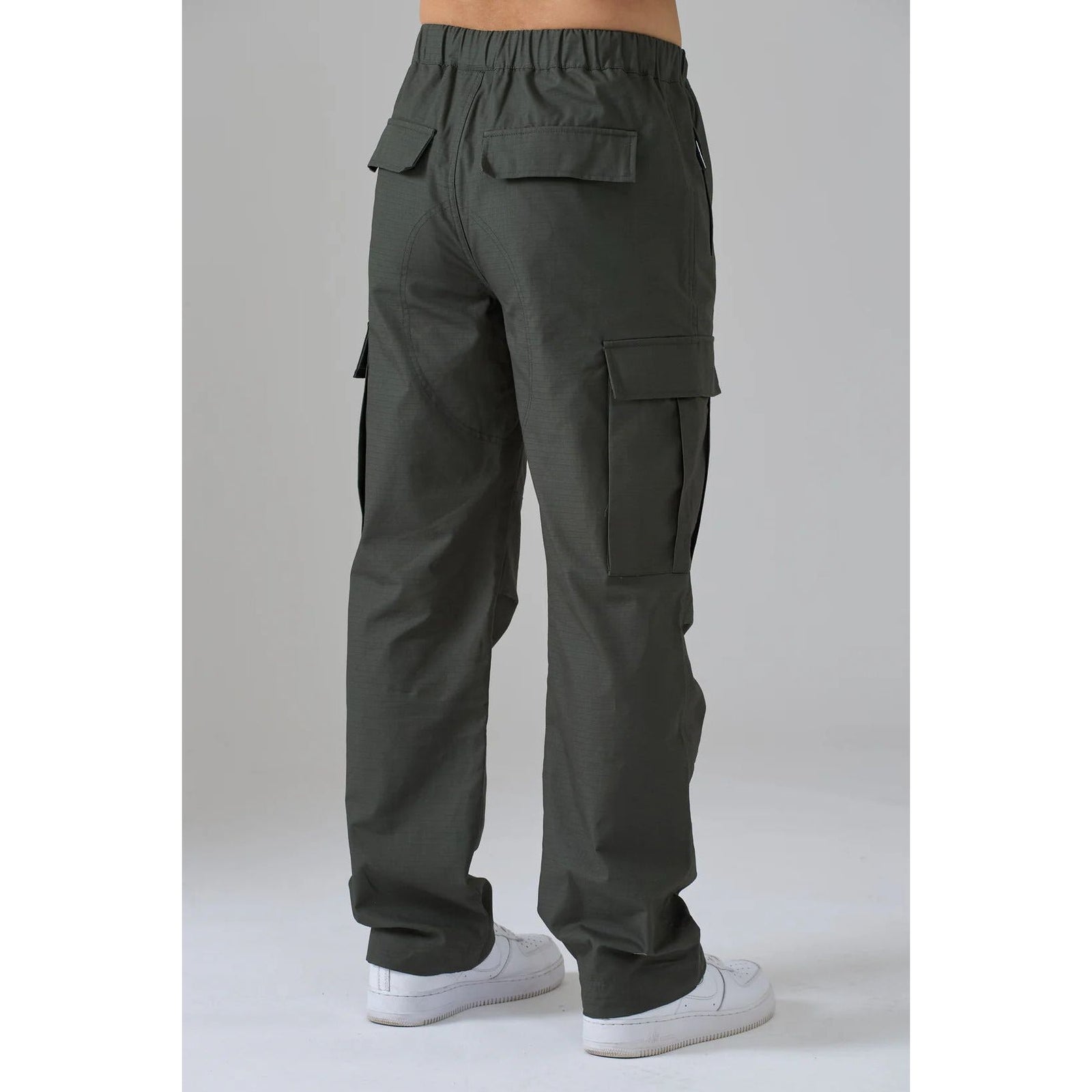 AZAT MARD KHAKI STRAIGHT LEG RIPSTOP PANTS