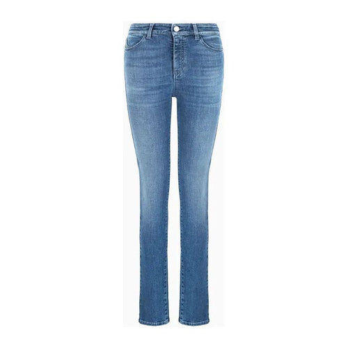 Load image into Gallery viewer, EMPORIO ARMANI J18 HIGH-RISE, SKINNY-LEG JEANS IN A WORN-LOOK DENIM - Yooto
