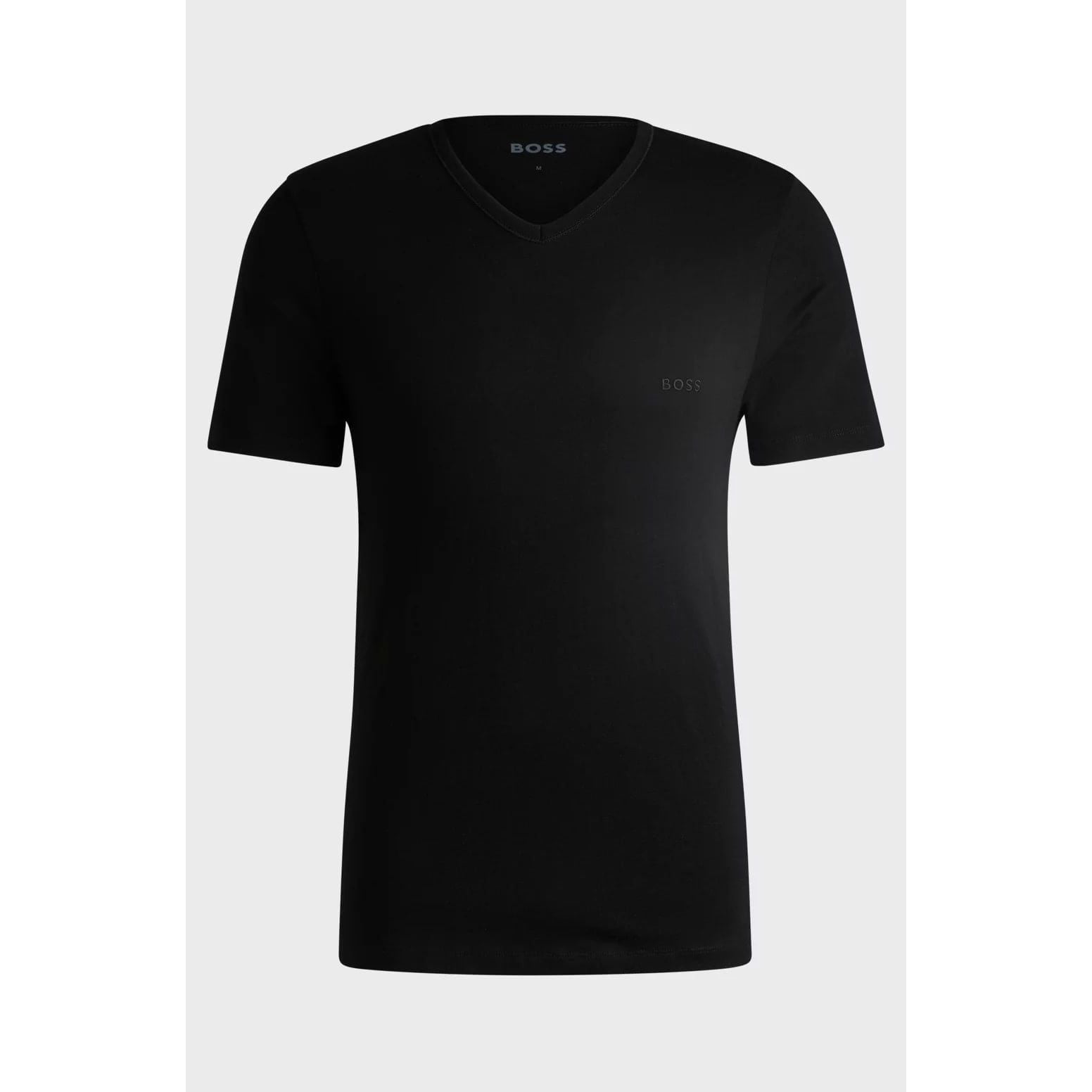 BOSS THREE-PACK OF V-NECK T-SHIRTS IN COTTON JERSEY