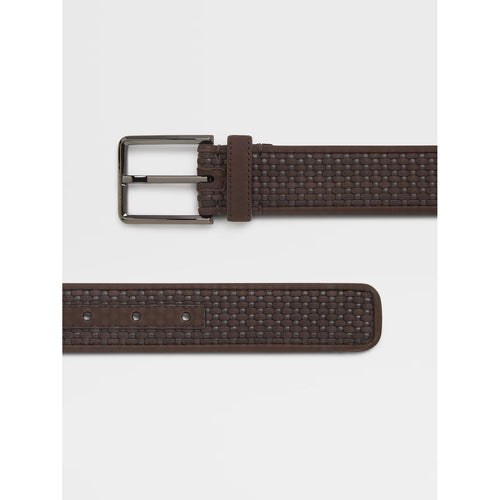 Load image into Gallery viewer, ZEGNA Dark Brown PELLETESSUTA™ Leather Belt
