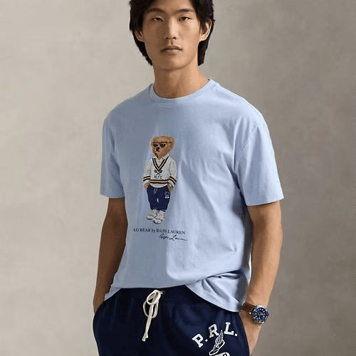 Load image into Gallery viewer, RALPH LAUREN Custom Slim Fit Polo Bear Jersey T-Shirt
