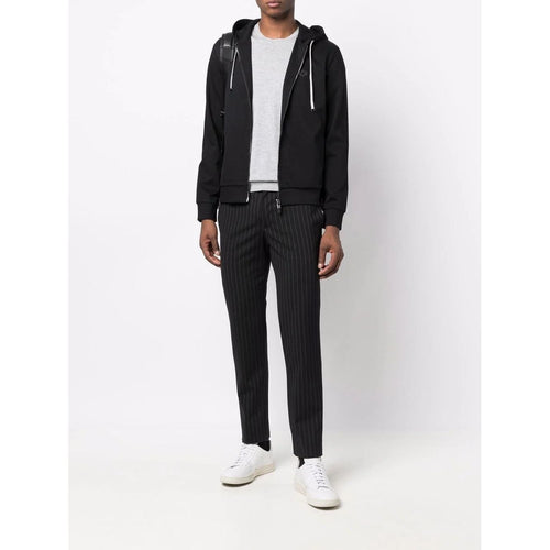 Load image into Gallery viewer, EMPORIO ARMANI logo-patch zip-up hoodie
