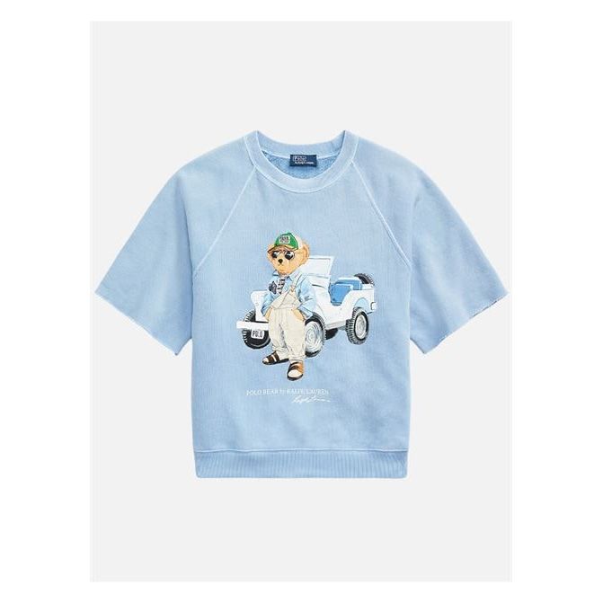 POLO RALPH LAUREN POLO BEAR FLEECE SHORT-SLEEVE SWEATSHIRT