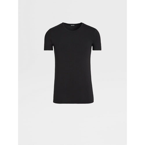 Load image into Gallery viewer, ZEGNA BLACK STRETCH MODAL T-SHIRT
