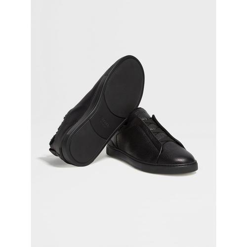 Load image into Gallery viewer, ZEGNA BLACK DEERSKIN TRIPLE STITCH™ SNEAKERS
