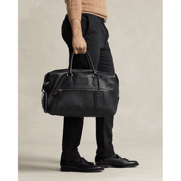 RALPH LAUREN Pebbled Leather Duffel