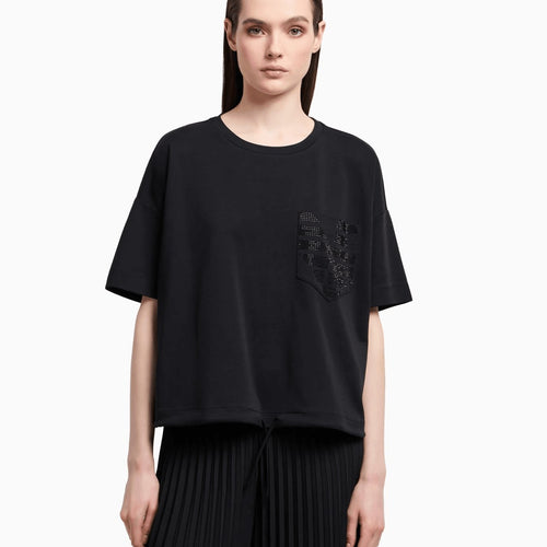 Load image into Gallery viewer, EMPORIO ARMANI Supima-jersey T-shirt with logo patch pocket
