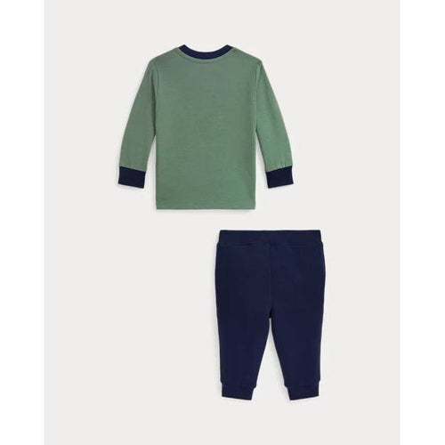 Load image into Gallery viewer, RALPH LAUREN Polo Bear Jersey Tee &amp; Fleece Trouser
