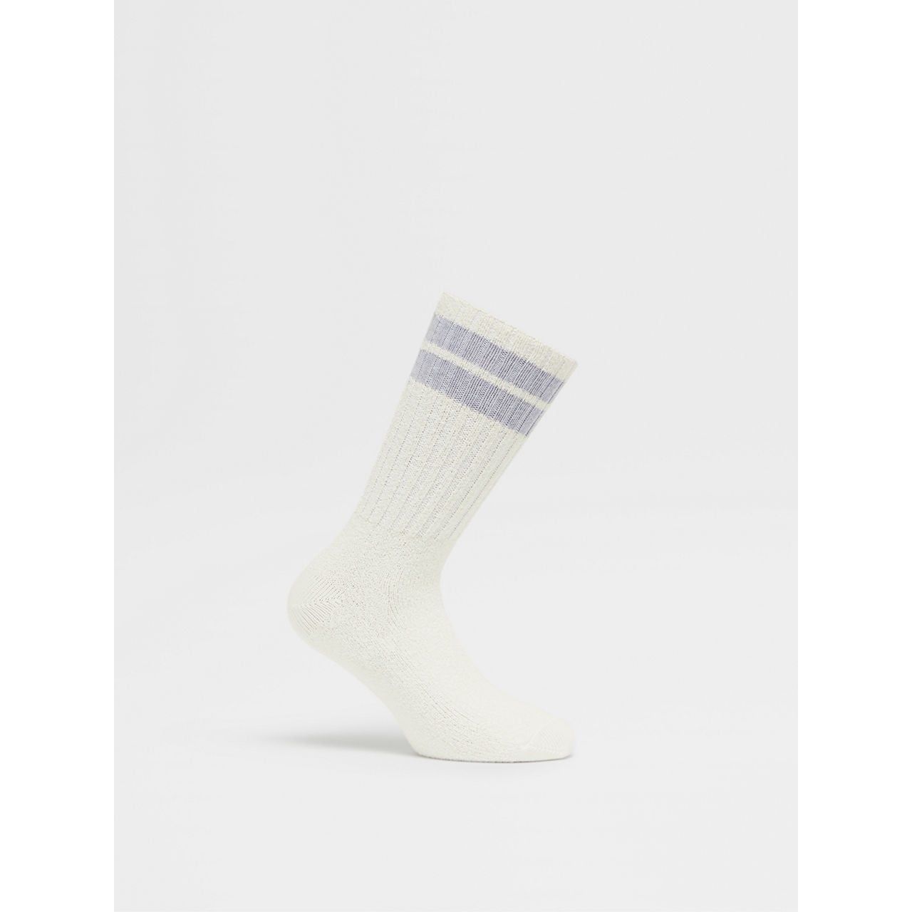 ZEGNA WHITE COTTON BLEND SOCKS