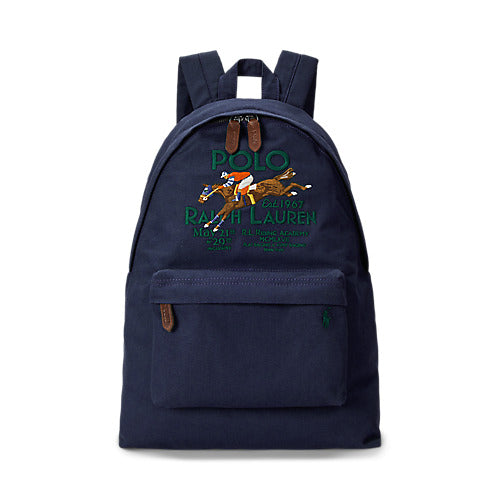 RALPH LAUREN Equestrian Canvas Backpack