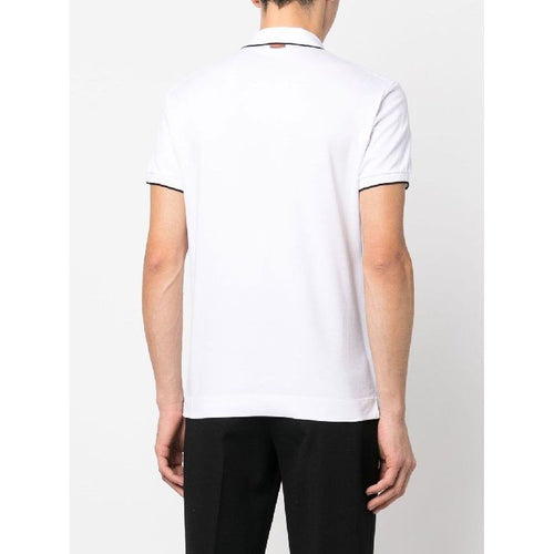 Load image into Gallery viewer, ZEGNA Grey Mélange Stretch Cotton Short-sleeve Polo
