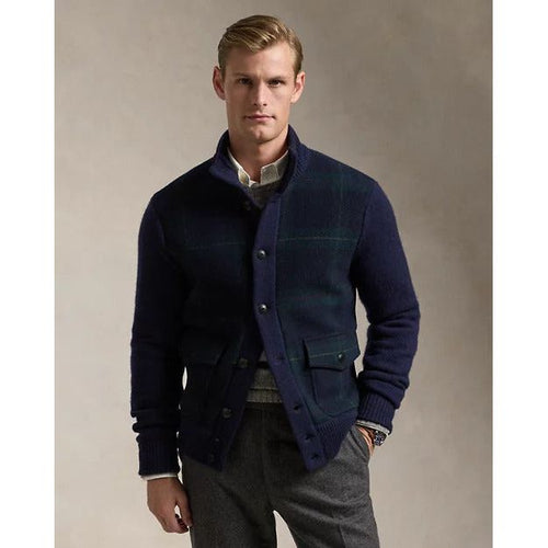 Load image into Gallery viewer, RALPH LAUREN The Polo Tartan Wool Cardigan
