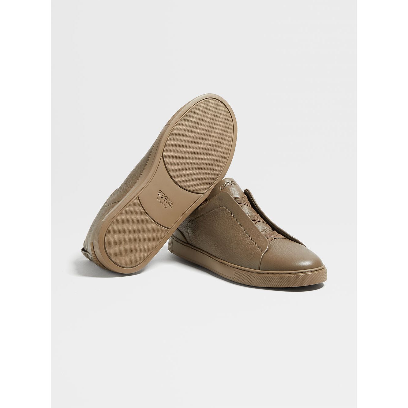 ZEGNA DEERSKIN TRIPLE STITCH™ SNEAKERS