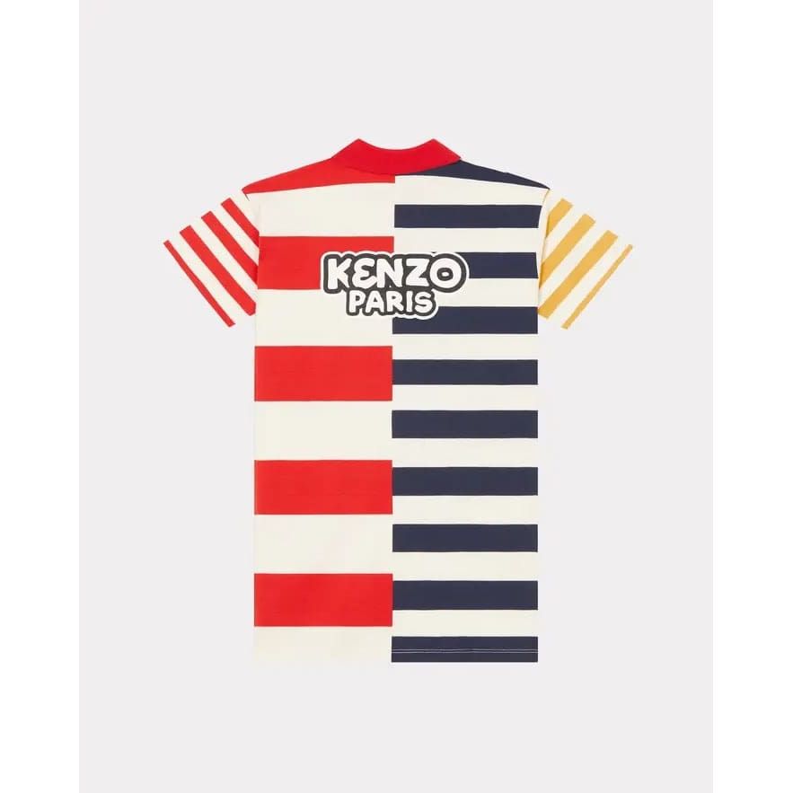 KENZO KIDS SHORT-SLEEVED COTTON DRESS 'SAILOR' - Yooto