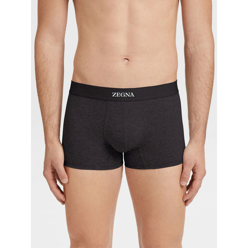 Load image into Gallery viewer, ZEGNA BLACK COTTON TRUNKS
