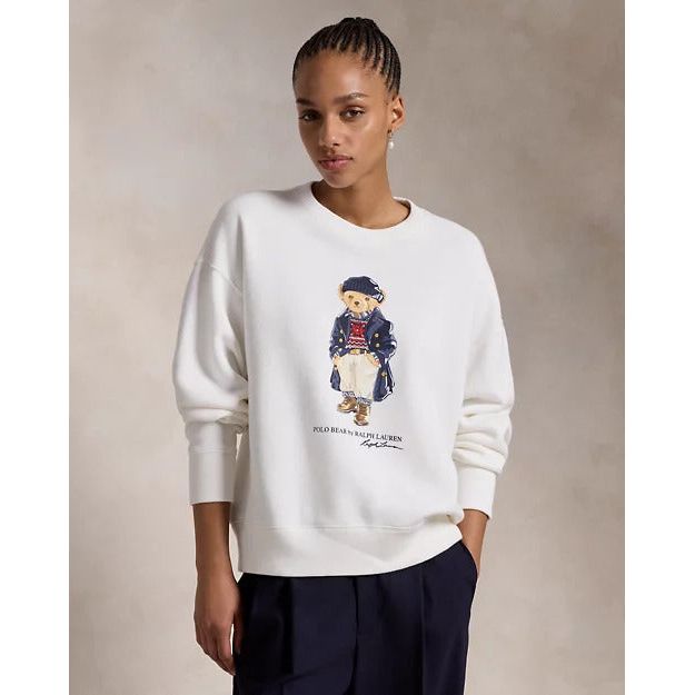 RALPH LAUREN Polo Bear Fleece Crewneck