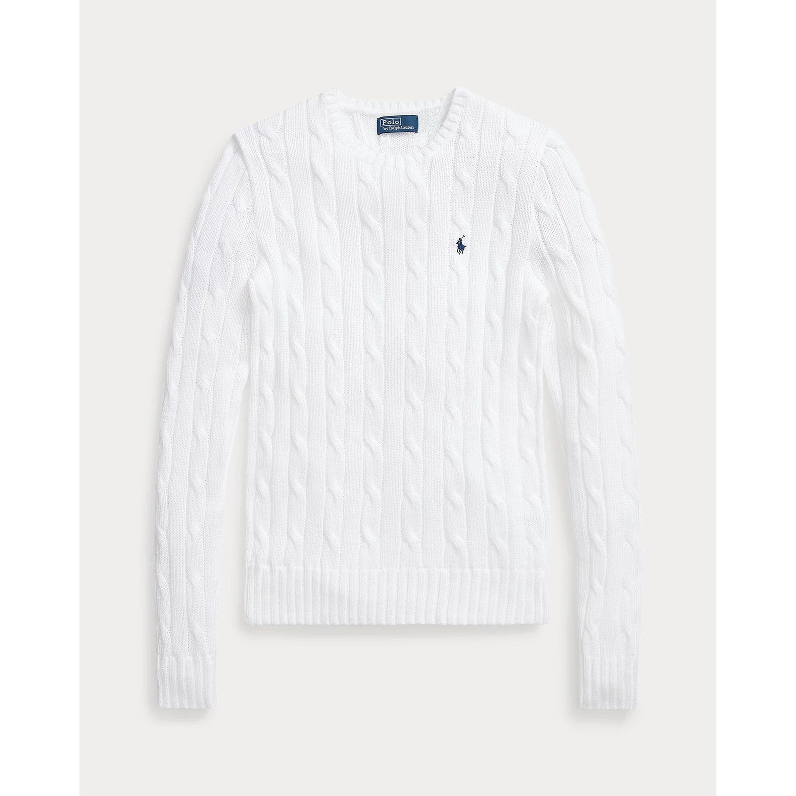 RALPH LAUREN Cable-Knit Cotton Crewneck Jumper