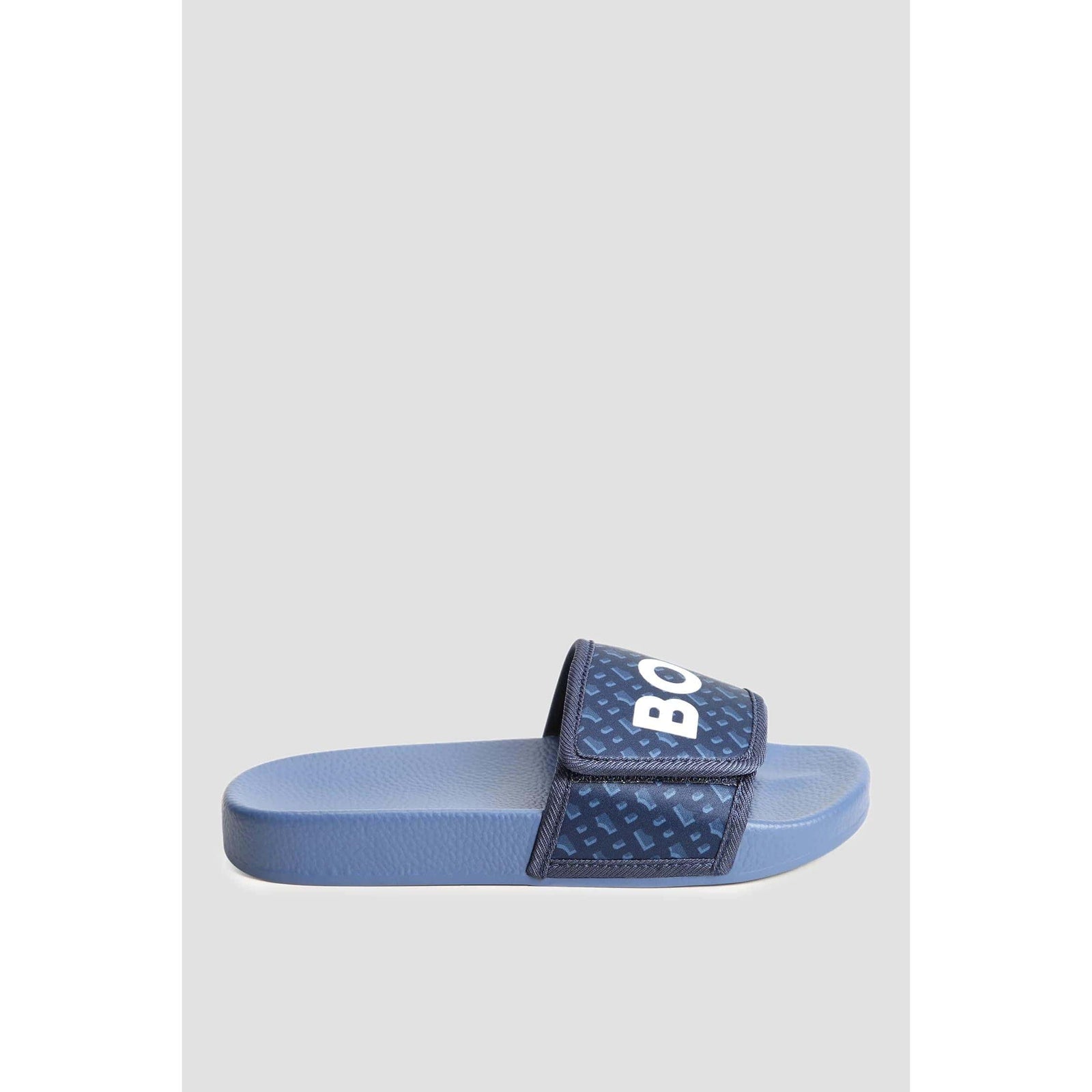 BOSS KIDS KIDS' SLIDES WITH MONOGRAMS AND CONTRAST LOGO - Yooto