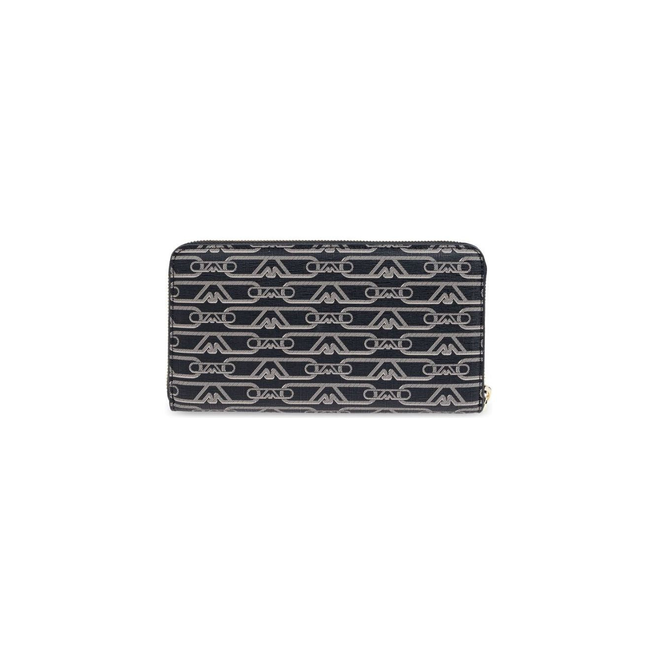 EMPORIO ARMANI jacquard-print zipped wallet