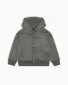 Load image into Gallery viewer, EMPORIO ARMANI Oversized-fit hooded sweatshirt in jersey with press studs and all-over logo lettering
