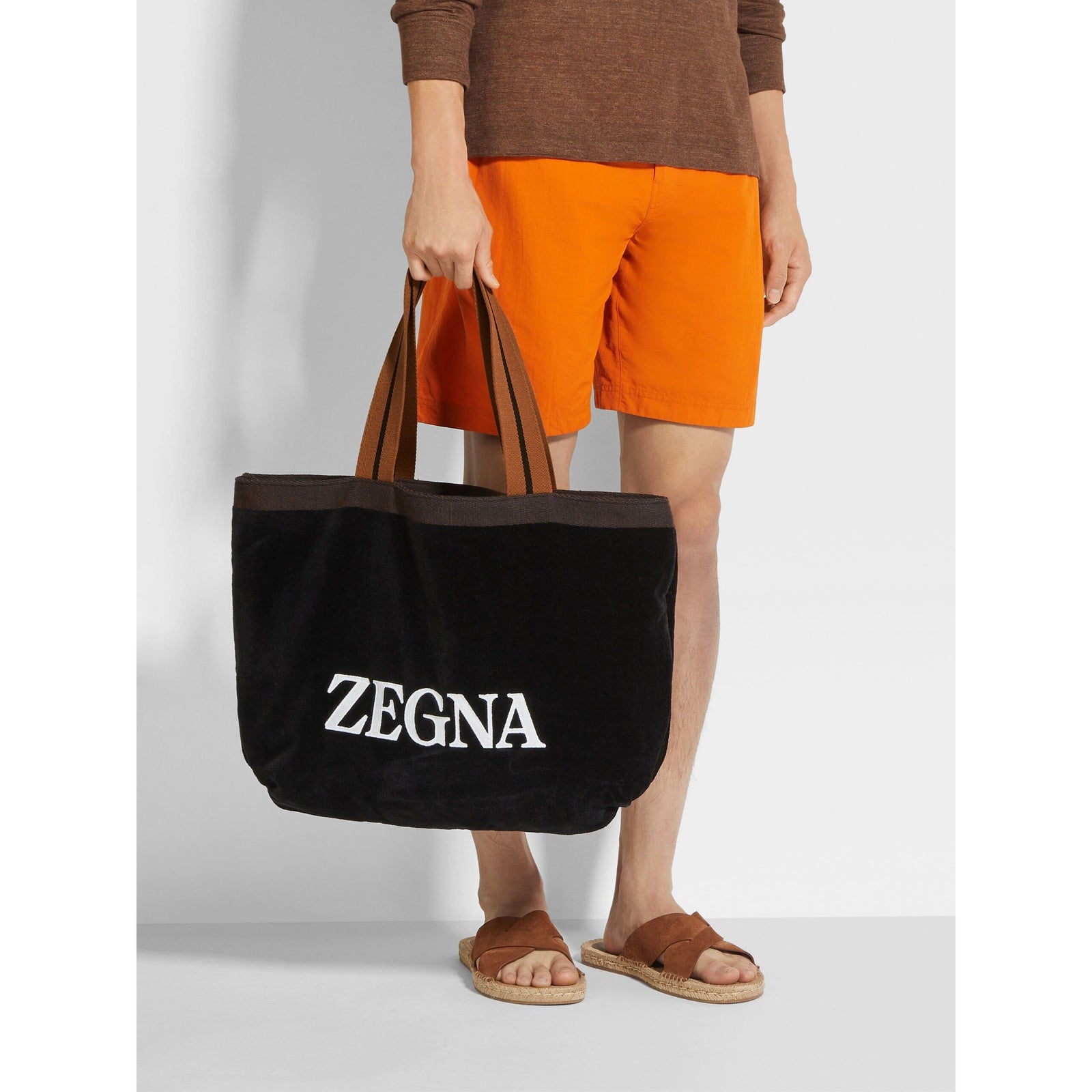 ZEGNA 232 ROAD BRAND MARK BEACH TOWEL